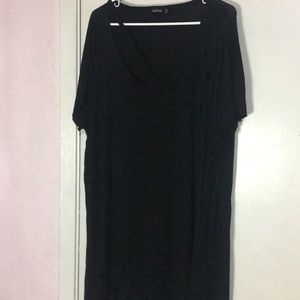 Boohoo Plus Distress Dress